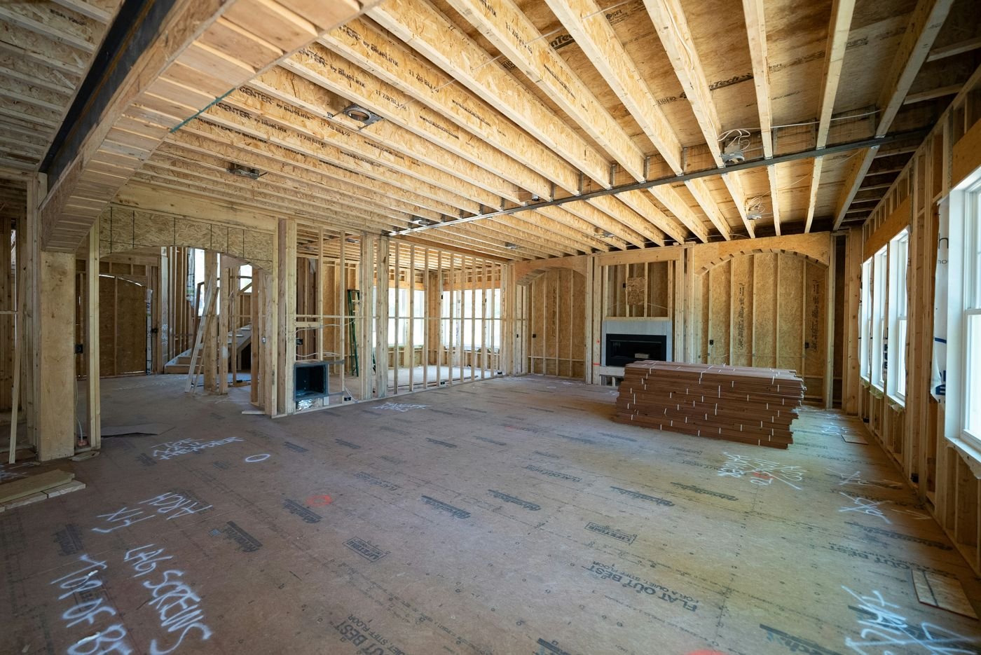 Interior walls installed by Oakforce